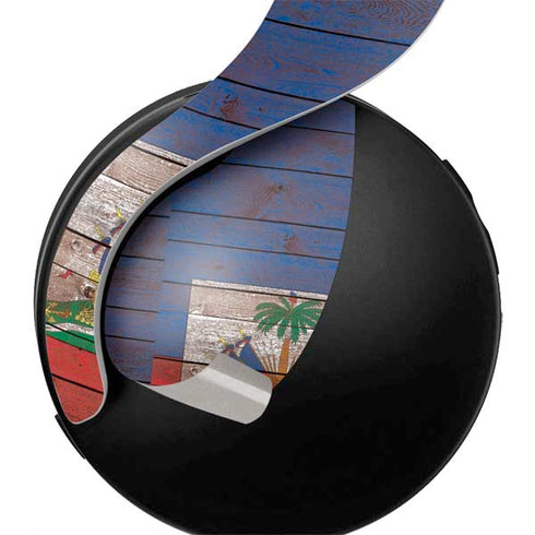 Haiti Flag Dark Wood PULSE 3D Wireless Headset for PS5 Skin